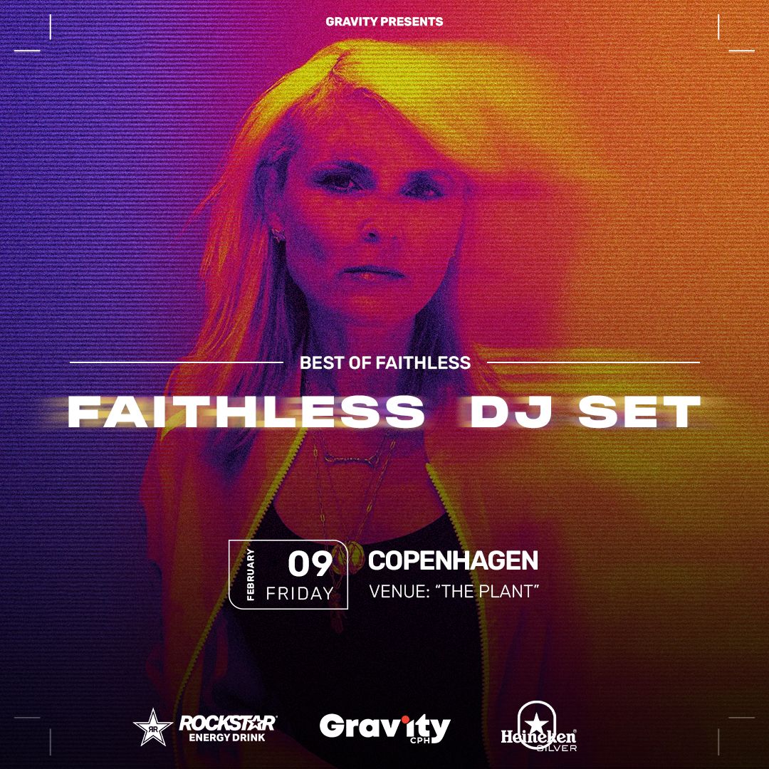 Faithless Copenhagen Denmark 09 February 2024 Tickets Gravity CPH